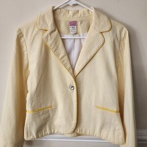 Molly B yellow blazer Womans Size 6